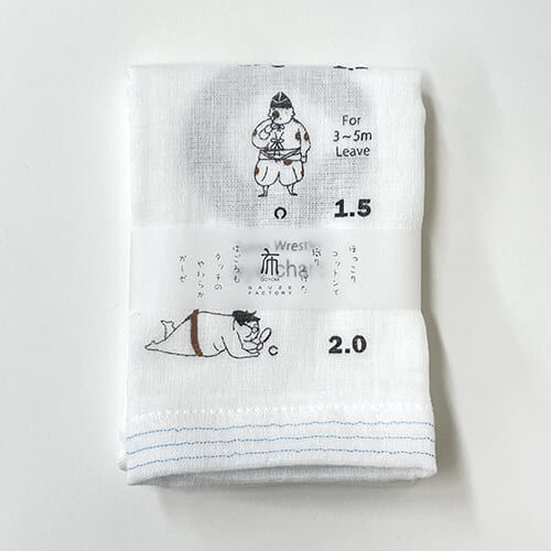 日本棉紗手拭巾 視力相撲圖案 33×95cm