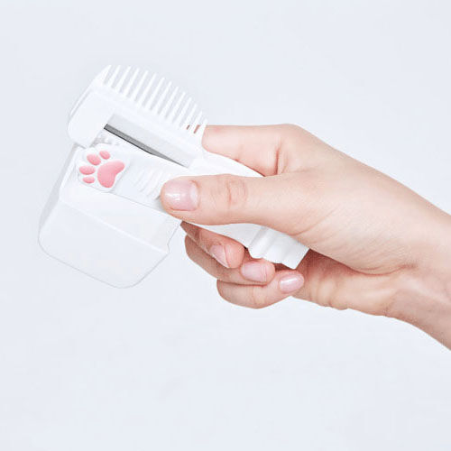 貓咪造型瀏海打薄修剪器 安全梳齒設計 COGIT｜にゃんと簡単！前髪キャット