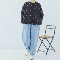 六十支薄棉細布點點刺繡輕薄短版罩衫外套 衣長60cm cloudnine｜60キャンブリックドット刺繍入りジャケット