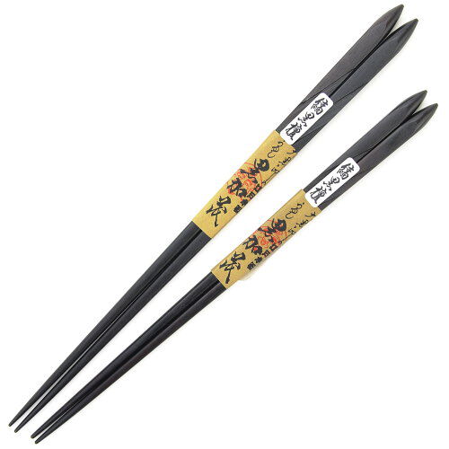 江戶木箸 縞黑檀 黑加茂筷子 細身好握 23.5cm・21.5cm可選｜江戸木箸 縞黒檀 黒加茂