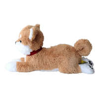 ひざわんこ 柴犬絨毛玩偶 SS 13×10×26cm 趴姿｜ひざわんこSS 柴犬／ベージュ