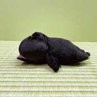 日本角色雜貨變身貓咪長棒造型收藏公仔 黑棒款｜棒になったねこ ブラック