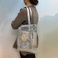 網眼托特包 附保冷內袋 38×33cm 撥水【PERSONS】｜PERSONS 保冷INBAG付きマチ無しトートバッグ