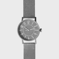 Lemnos eki watch 灰色紀念款 30mm（Mesh 金屬網帶）