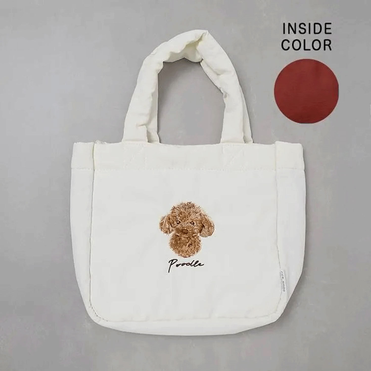 狗狗刺繡吊飾 輕量尼龍迷你托特包 15犬種｜ドッグ トートバッグ