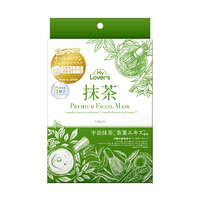 My Lovers 抹茶一片四效保濕面膜 高密著片 5片入 日本製｜My Lovers プレミアムフェイシャルマスク 抹茶オールインワンフェイシャルマスク