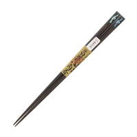 天然鮑魚貝八角天削筷 結紋 大23.5cm・小21.5cm 日本製｜漆八角貝模様 結び