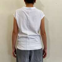 【LAITERIE】USE天竺法式袖中領T恤 日本製 ｜LAITERIE USE天竺 フレンチミドルネックTシャツ