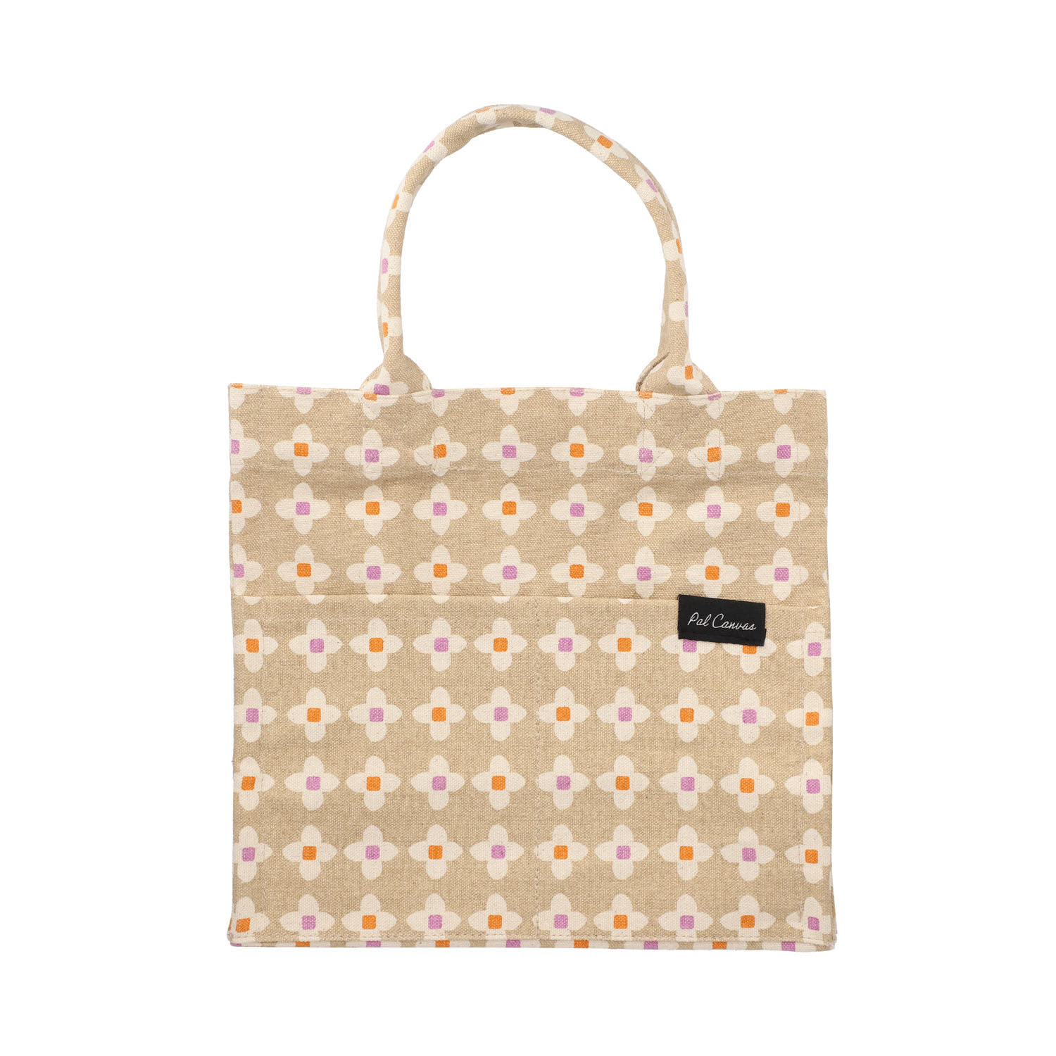 輕量帆布方形迷你托特包 磁扣 內外口袋 22×33cm 13款|PAL CANVAS スクエアミニトート