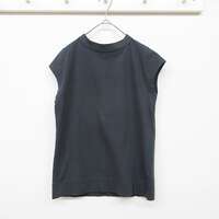 【LAITERIE】USE天竺法式袖中領T恤 日本製 ｜LAITERIE USE天竺 フレンチミドルネックTシャツ