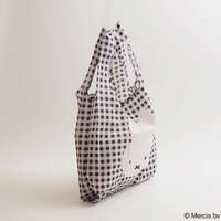 Miffy 格紋環保購物袋 S 米飛兔款 可收進內袋 30×54cm｜ミッフィー BRUNA CHECK ショッピングバッグ S ミッフィー