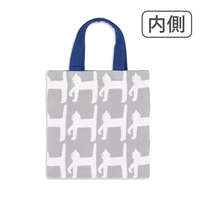 北歐圖案雙面迷你包 棉100% 貓／刺蝟 2款【kippis】｜kippis ミニバッグ