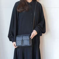 SOFTY 雙外袋肩背包 15×20cm【GHERARDINI】｜GHERARDINI SOFTY Wポケットショルダーバッグ