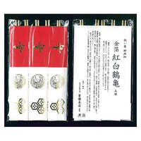 箸勝本店 金箔鶴龜祝箸五雙入 柳木 約24cm 新年喜慶筷｜新金箔鶴亀祝箸5膳