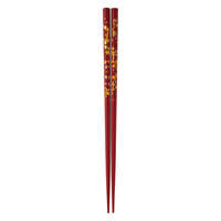 日本製金色櫻花紋筷子 櫻花爛漫 天然木 可洗碗機 23cm｜箸 金紋 桜花爛漫