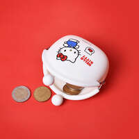 HELLO KITTY 矽膠口金零錢包 9.5×8.5cm 基本白｜POCHI HELLO KITTY （ポチ サンリオハローキティ） ベーシックホワイト