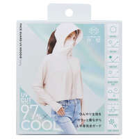 護臉抗UV防曬外套 連帽拉鍊薄外套附拇指孔 COGIT｜Sun block LAB 爽壁 フェイスガードUVパーカー