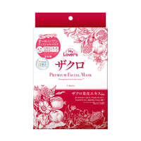 My Lovers 石榴一片四效保濕面膜 高密著片 5片入 日本製｜My Lovers プレミアムフェイシャルマスク ザクロオールインワンフェイシャルマスク