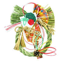魚沼稻草工藝新年門飾 羽音遊 27公分手工掛飾｜魚沼飾り 羽音遊び