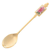 ジュリエッタ系列 玫瑰陶飾餐具 金色香水瓶造型 湯匙／叉子 日本製｜ジュリエッタ カトラリー