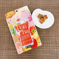 Poncha 凍乾水果茶方塊 5種水果風味 冷熱水即溶10粒 日本製｜Poncha（ポンチャ）ミックスフルーツティー