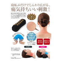 Dr.PRO 顆粒凝膠頸枕 27×9.5×9cm 棉質頂面｜Dr．PRO スパイクストレッチゲルクッション