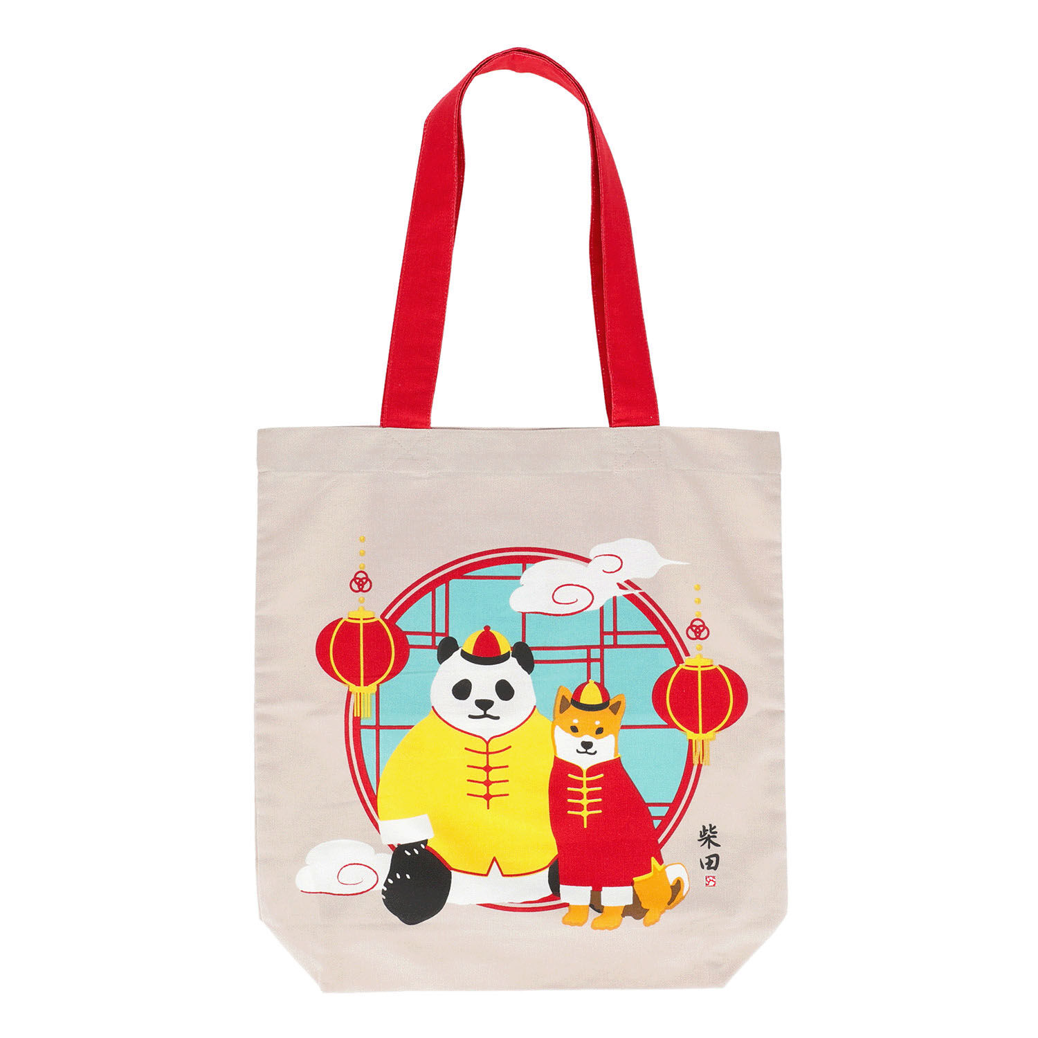 柴犬柴田 日本風景A4托特包 39×38cm 10款｜A4トート ご当地しばたさん