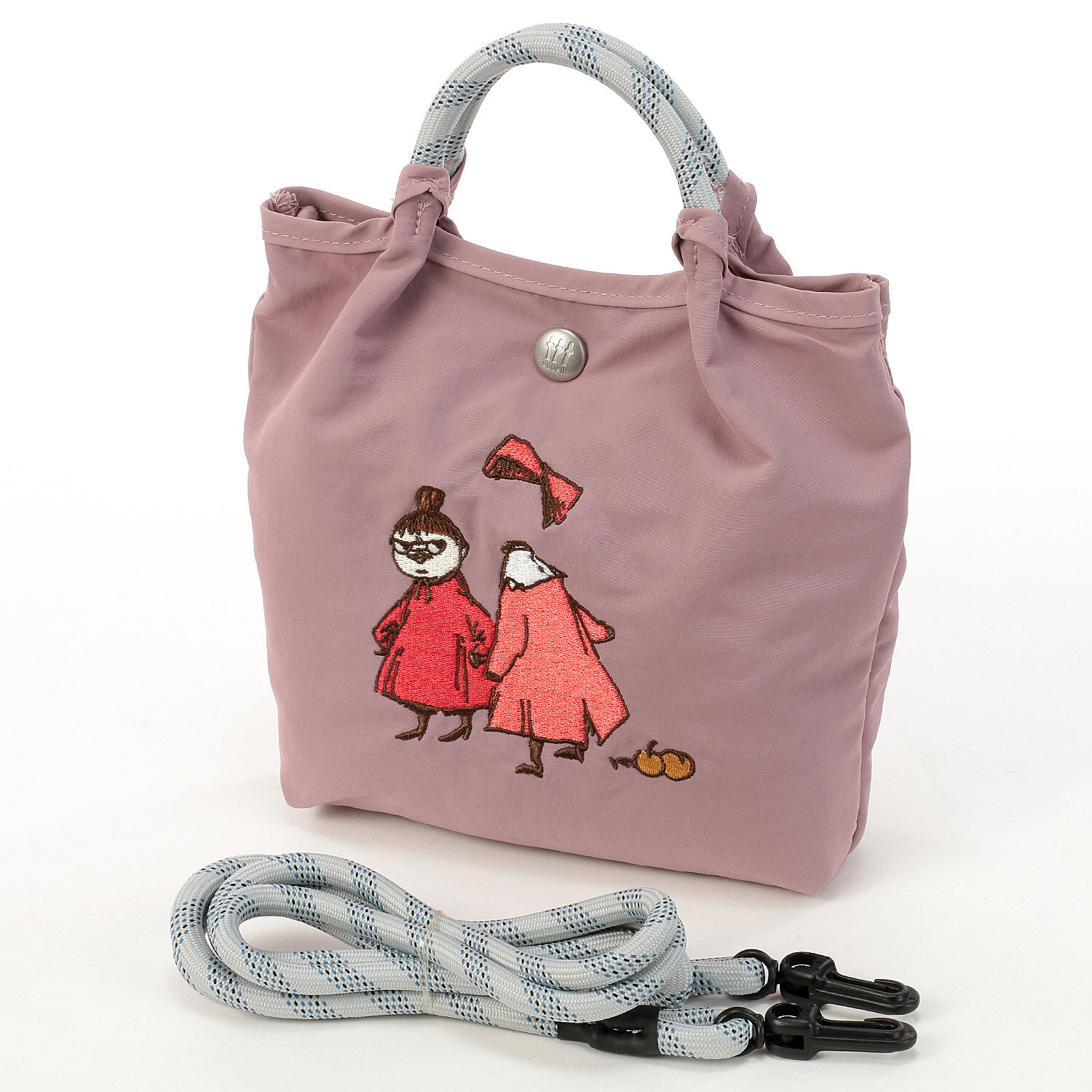 嚕嚕米 MOOMIN 刺繡尼龍迷你肩背包 撥水 手機包 10色｜MOOMIN ナイロン刺繍ミニショルダーバッグ