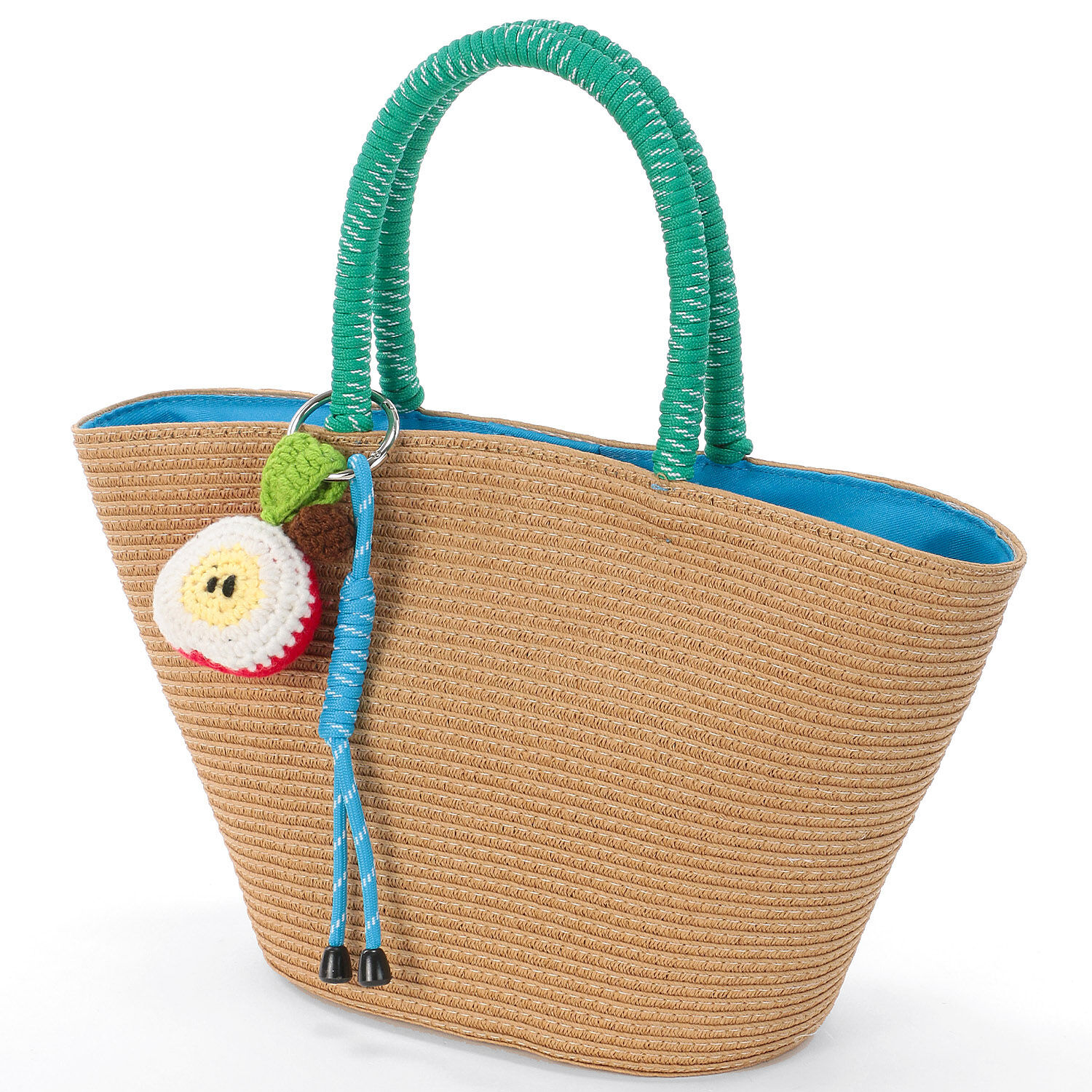 COOCO 水果吊飾夏日藤編籃包｜精緻飾品・日本直送