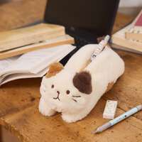 福福貓 玩偶造型筆袋 HAPiNS｜ふくふくにゃんこ ぬいぐるみペンポーチ