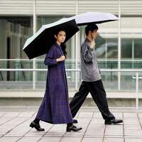 素面 遮光100% UV遮蔽100% 晴雨兼用 折疊傘 60cm｜オールウェザープレーン折傘