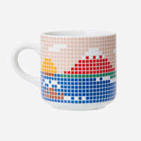 The Porcelains 富士山磁磚馬克杯 波佐見燒 錢湯懷舊風 日本製｜フジヤマタイルマグカップ