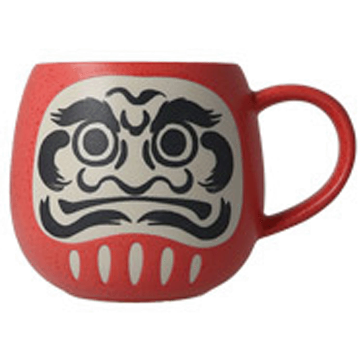 MINO DARUMA 達磨馬克杯 美濃燒瓷器 日本吉祥物 335ml 黑紅兩色｜MINO DARUMA MAG