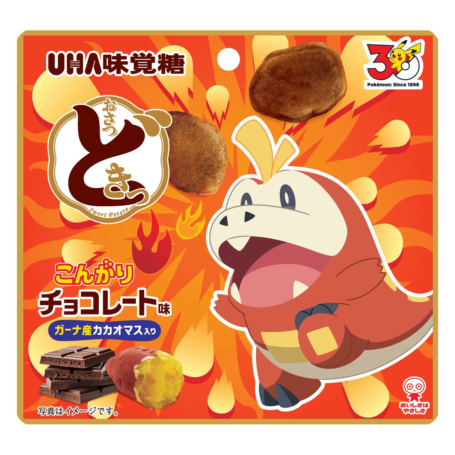 地瓜零食 寶可夢版 烤巧克力口味 站立包