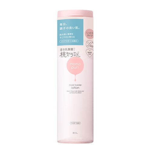 ももぷり 乳酸菌桃子神經醯胺保濕化妝水 滋潤型 200ml|ももぷり潤いバリア化粧水M しっとりタイプ