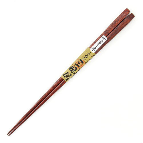 江戶木箸 大黑屋 三味胴筷子 Satiné天然木 前端細削 21.5cm｜三味胴 サティーネ