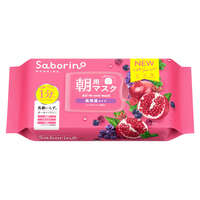 Saborino 早安面膜 熟成果實高保濕型 綜合莓果香 免洗臉 30片盒裝｜サボリーノ 目ざまシート 完熟果実高保湿 N
