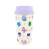 Tamagotchi 塔麻可吉一鍵彈蓋保溫保冷隨行杯 370ml 樂園款｜たまごっち ワンプッシュタンブラー 370ml パラダイス