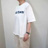 【ALL HOURS】MID TOWN 印花T恤 白色 日本製 ｜ALL HOURS プリントTシャツ "MID TOWN"
