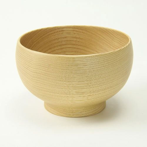 手作天然木湯碗 銘木椀 栗（くり）款 圓潤蜂蜜色 直徑11.5cm 日本製｜めいぼく椀 くり