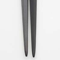 江戶木箸 極上五角削筷 縞黑檀 好握好夾 24／22cm｜江戸木箸 極上五角削り 縞黒檀
