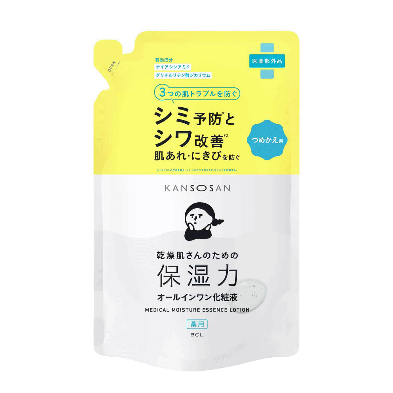 乾燥さん 保濕化妝液 補充包 不含瓶身 210ml｜乾燥さん 薬用しっとり化粧液 つめかえ用