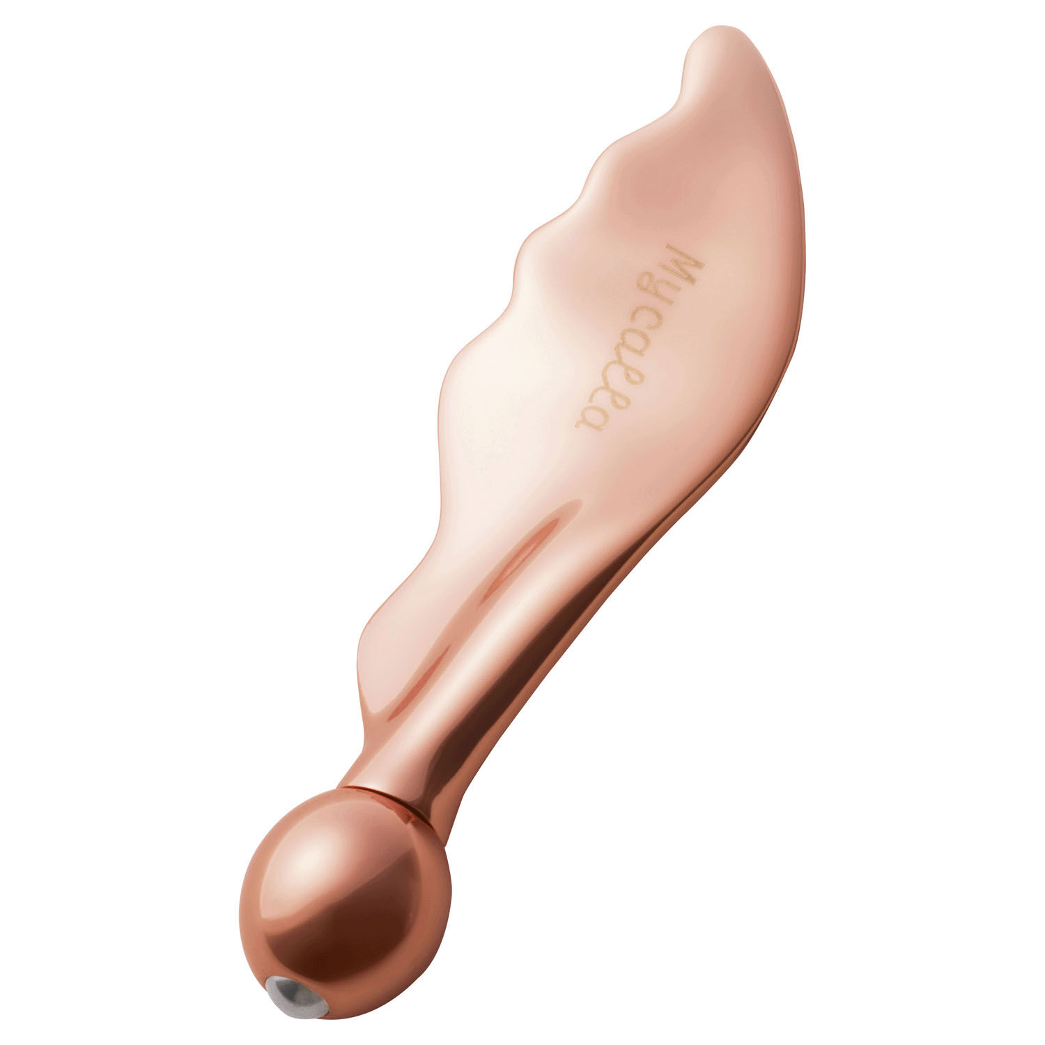 Mycalla 臉部雙滾輪刮痧棒 鋅合金不鏽鋼 15cm｜Mycalla フェイスケアWローラーかっさ