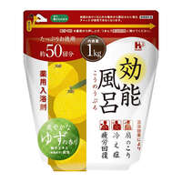 藥用入浴粉 大容量1kg 草本／柚子／森林／薰衣草｜薬用入浴剤 効能風呂