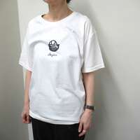 【ANGE IN DISGUISE】提籃圖案印花T恤 白色 ｜ANGE IN DISGUISE プリントTシャツ "バスケット"