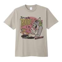 【湯姆貓與傑利鼠】音樂主題印花T恤 L號 ｜Tシャツ トムとジェリー 音楽 Lサイズ