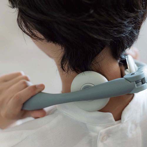 折疊式頸部滾壓棒 展開38.5cm 冷熱兩用 265g｜リセットバーNECK HARD