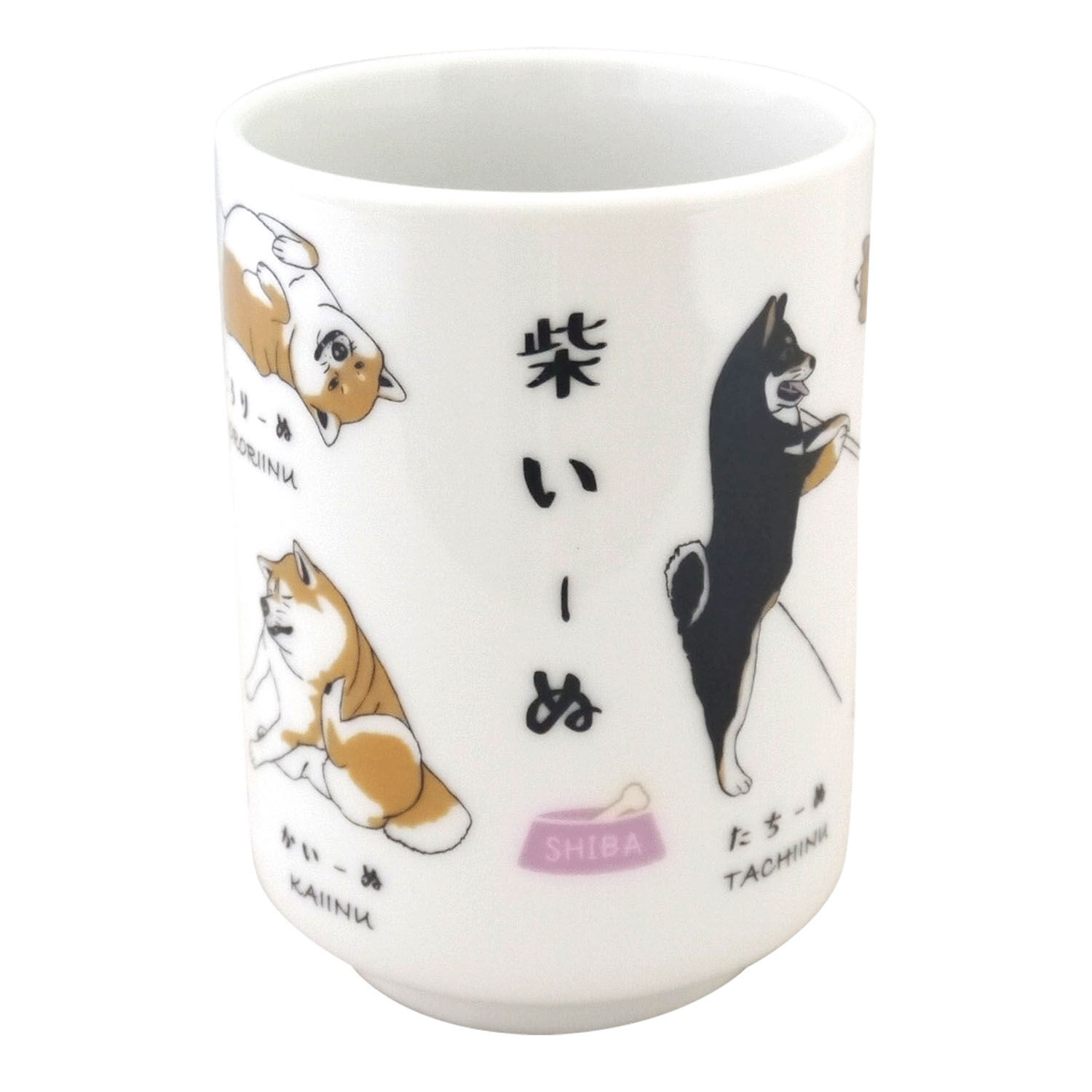 狗狗壽司湯杯 柴犬款 繞杯一圈 280ml 可微波洗碗機｜寿司湯呑 柴いーぬ