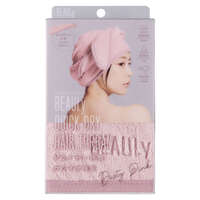 速乾吸水髮帽 洗髮後乾髮包頭巾 乾燥玫瑰粉 BEAULy｜BEAULy クイックドライヘアターバン Dusty Pink