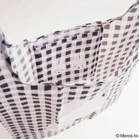 Miffy 格紋環保購物袋 S 米飛兔款 可收進內袋 30×54cm｜ミッフィー BRUNA CHECK ショッピングバッグ S ミッフィー